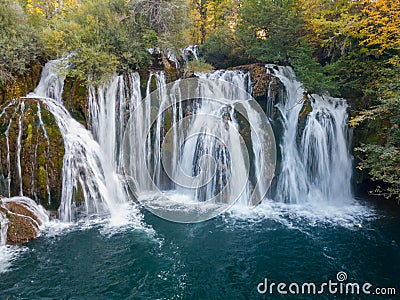 The Big Waterfall in Martin Brod Stock Photo